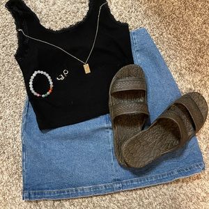 Brandy Melville jean skirt